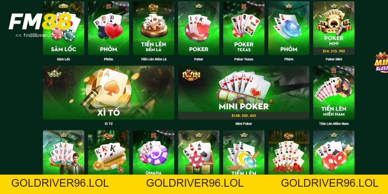Game Bài Fm88 - Khám Phá Top 5 Sảnh Đỉnh Cao Nhất 2026 - goldriver96