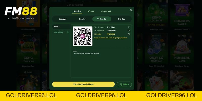 Nạp Tiền Fm88 - Đa Dạng Phương Thức Và Không Giới Hạn - goldriver96