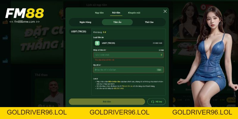 Rút Tiền Fm88 Siêu Nhanh - Đảm Bảo 100% Thành Công - goldriver96
