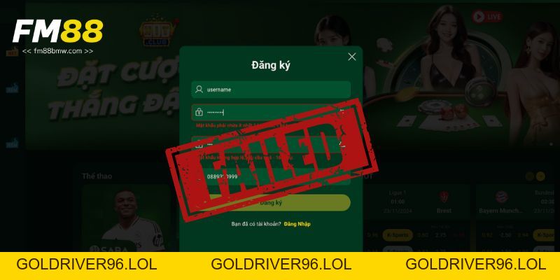 Đăng Ký Fm88 Bị Lỗi Và Cách Khắc Phục Nhanh Cho Người Chơi - goldriver96